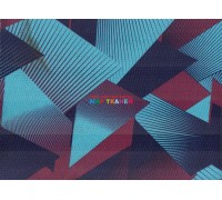 Ткань Oxford 600 PVC принт Абстракция на фиолетовом фоне