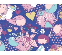 Ткань Oxford 600 PVC принт Sweet Dreams