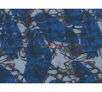 Ткань Oxford 600 PVC принт Абстракция сине-голубая